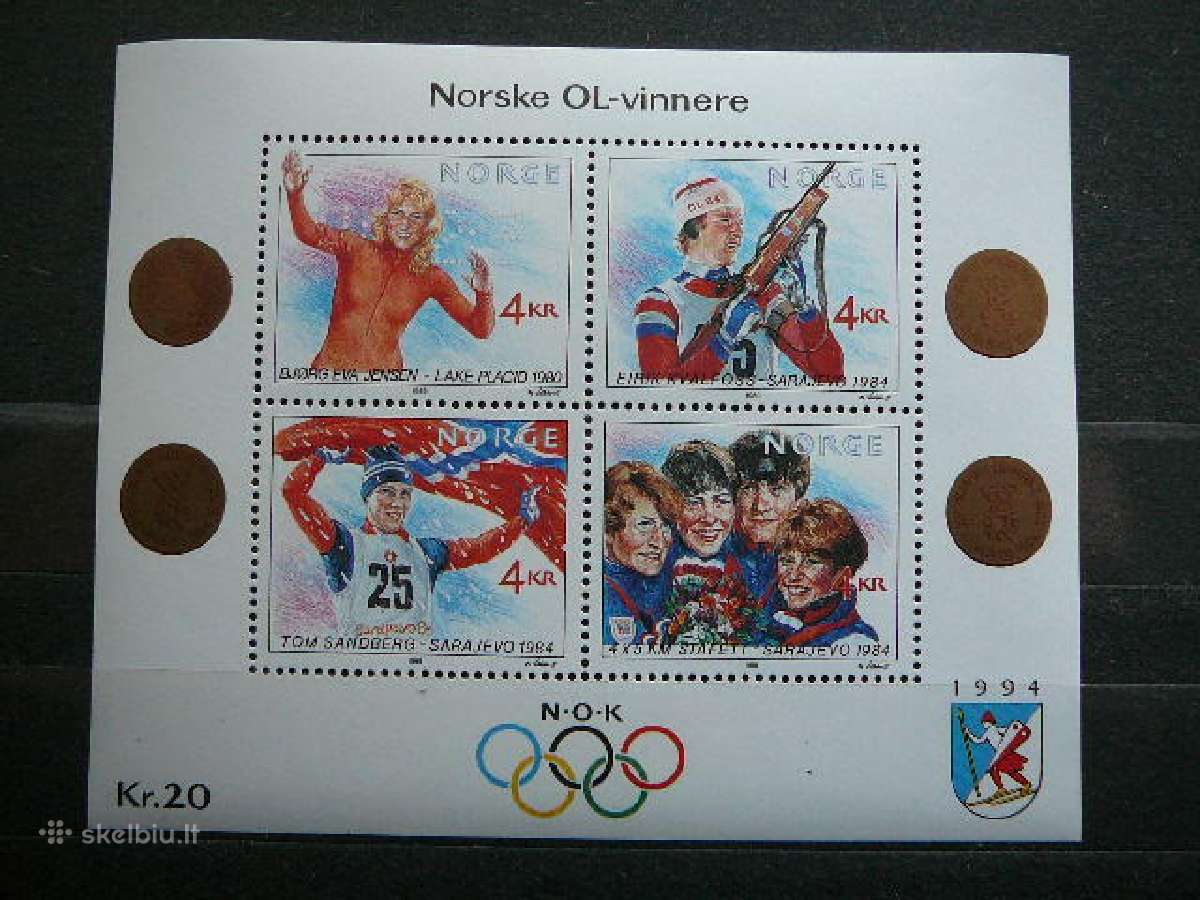 Ziemos olimpines Norvegija Mnh nvg1027