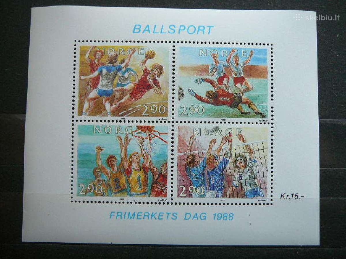 Krepsinis Futbolas . Norvegija Mnh nvg1003s