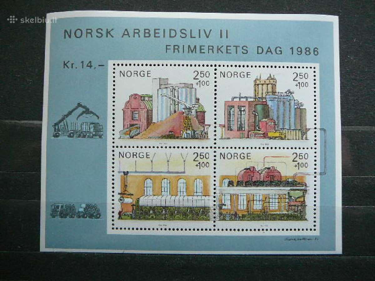 Pramone Norvegija 1986 Mnh nvg950b