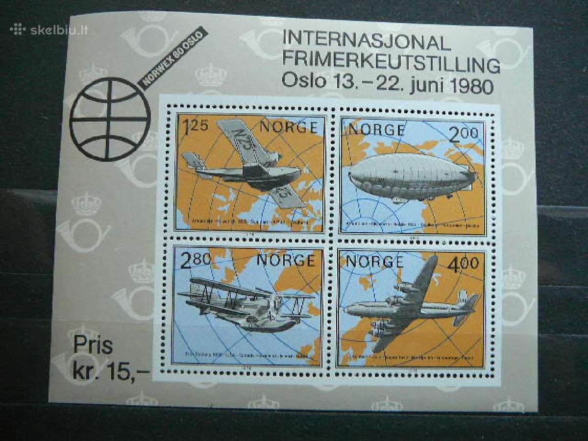 Lektuvai Oro balionai Norvegija Mnh nvg799s