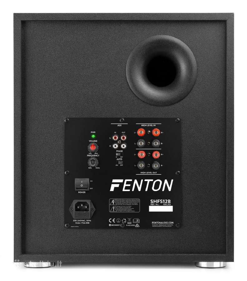 Aktyvus sūbas Fenton Shfs12b 12“ 400w - nuotraukos Nr. 8