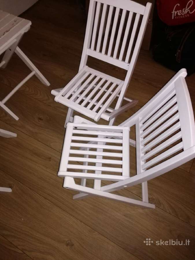 Baltos lauko kėdės. Naudotos. 2 vaikiskos - nuotraukos Nr. 8