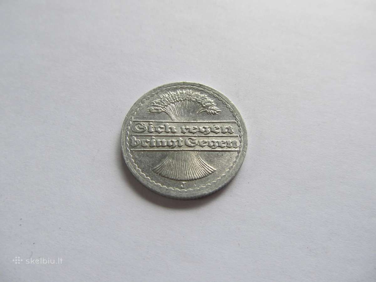 50 pfennig , Vokietija , 1920 D, J - nuotraukos Nr. 4