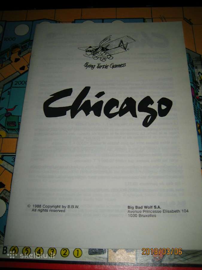 Chicago žaidimas, 1988 m. Nežaistas - nuotraukos Nr. 6