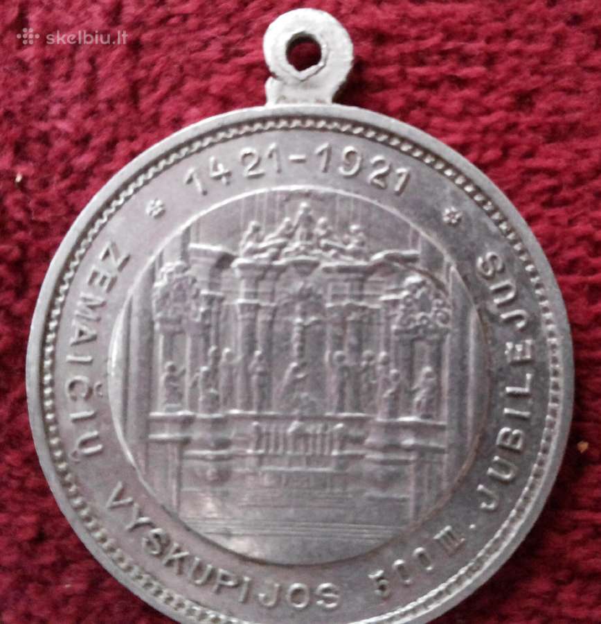 Medalis 1921m Žemaičių Katedra Bazilika - nuotraukos Nr. 2