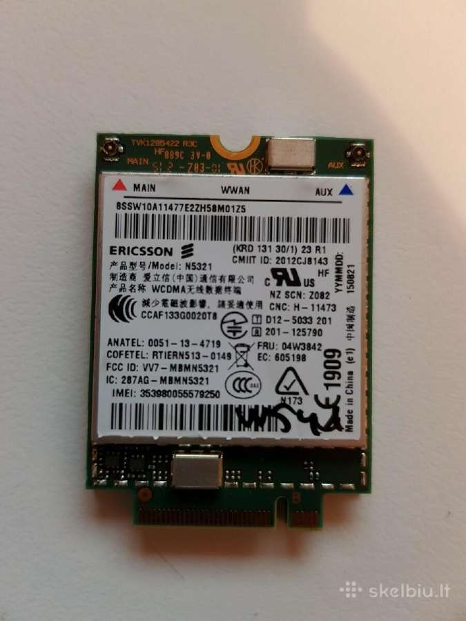 Vidinis notebook modemas Lte 4G 3g - nuotraukos Nr. 17
