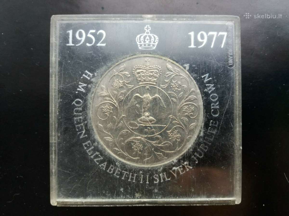Jungtinės Karalystės 25 pensų proginė moneta 1977