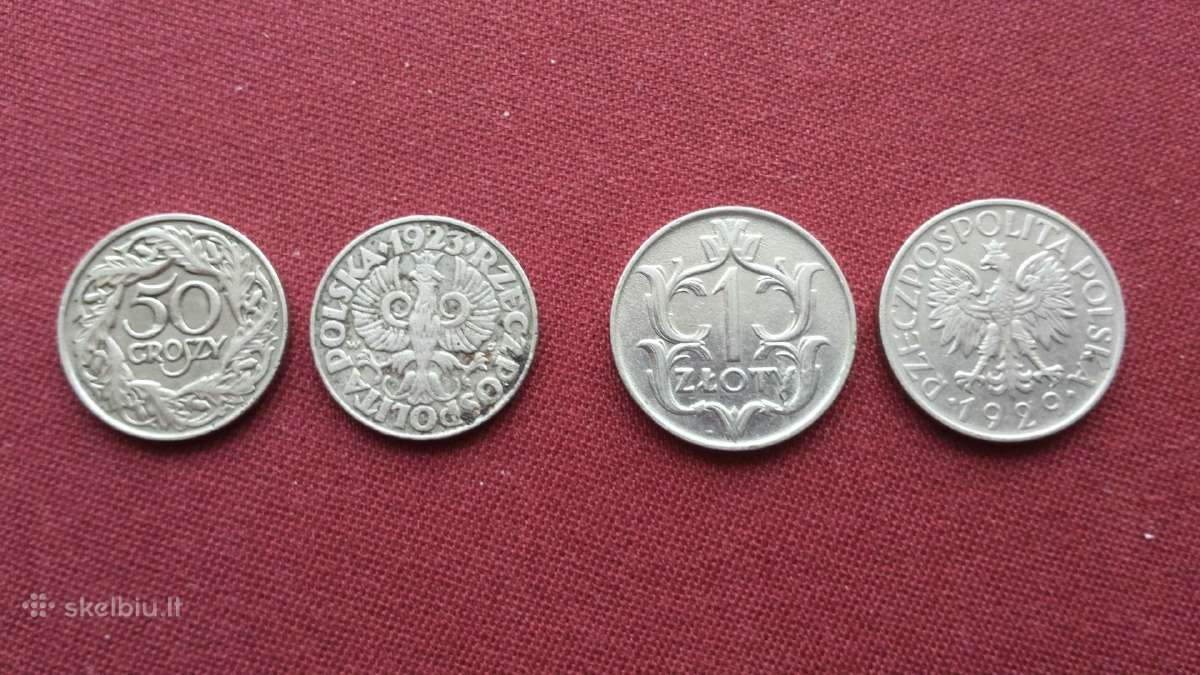 Monetos 1923,1929.lenkija.