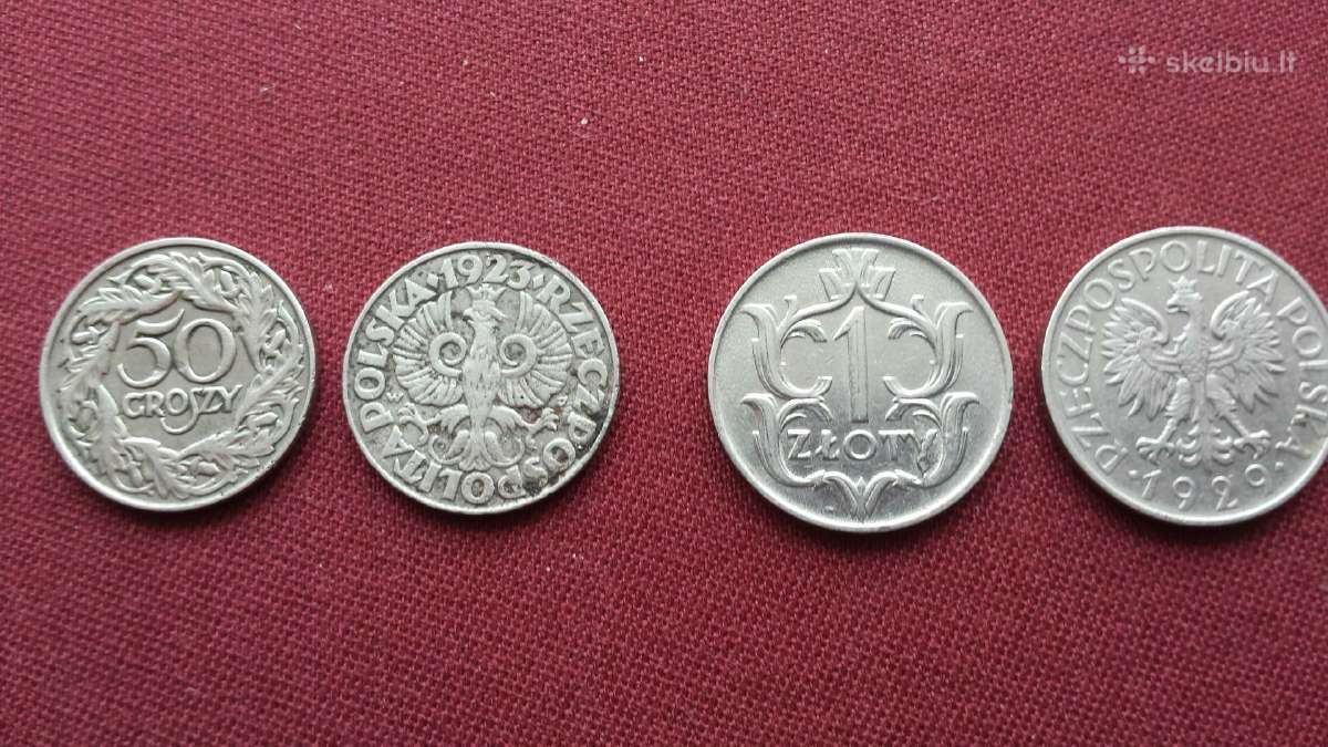Monetos 1923,1929.lenkija. - nuotraukos Nr. 2