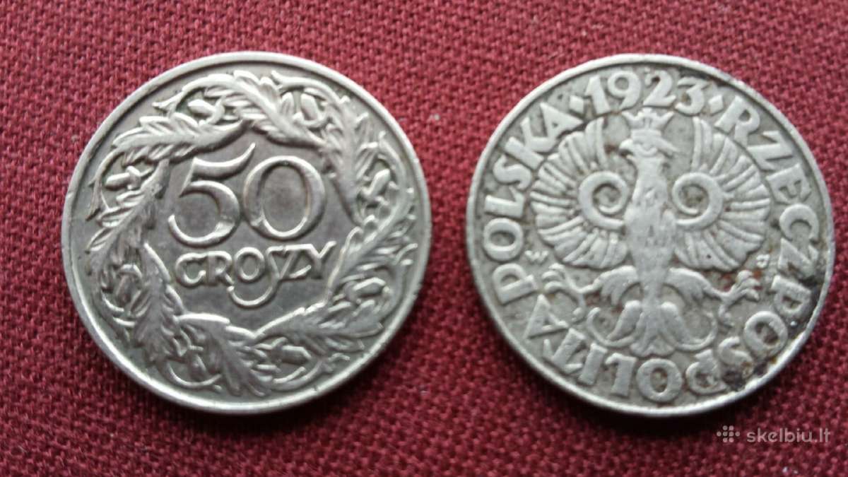 Monetos 1923,1929.lenkija. - nuotraukos Nr. 4