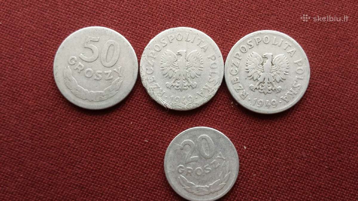 Monetos.lenkija.1938,1939,1949 m. - nuotraukos Nr. 5