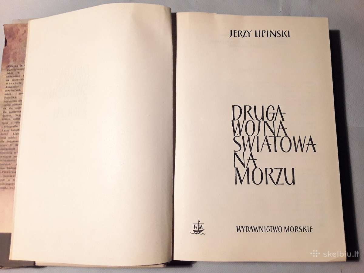 Knyga . J.lipinski . Druga Wojna Swiatowa Na Morzu - nuotraukos Nr. 2