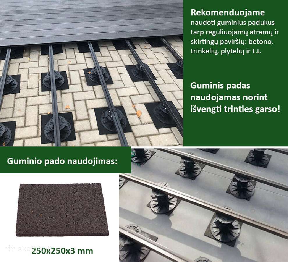 Reguliuojami pjedestalai, reguliuojamos atramos - nuotraukos Nr. 19