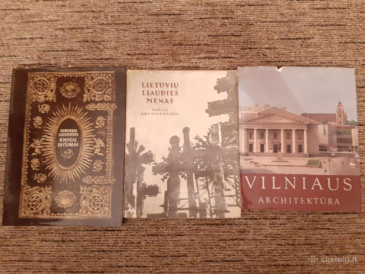 Knygos apie architektūra ir knygų įrišimus