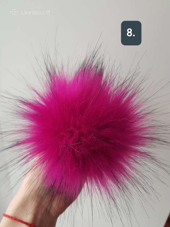 Kailiniai bumbulai/pompom rankdarbiams - nuotraukos Nr. 4