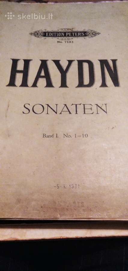 J.haidno Sonatos fortepijonui