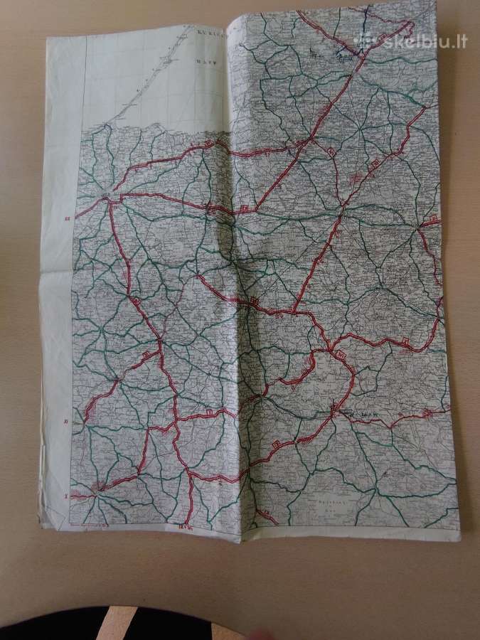 1941 m. karinis Rytų Prūsijos žemėlapis - nuotraukos Nr. 2