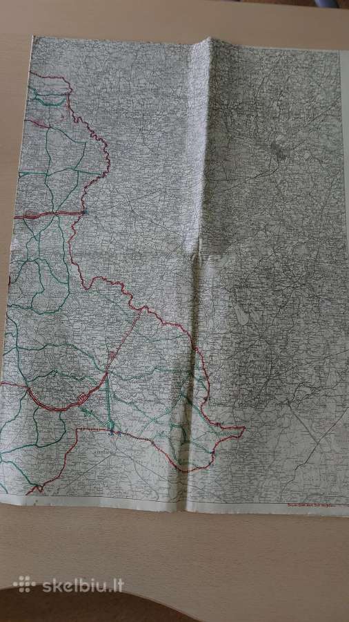 1941 m. karinis Rytų Prūsijos žemėlapis - nuotraukos Nr. 3