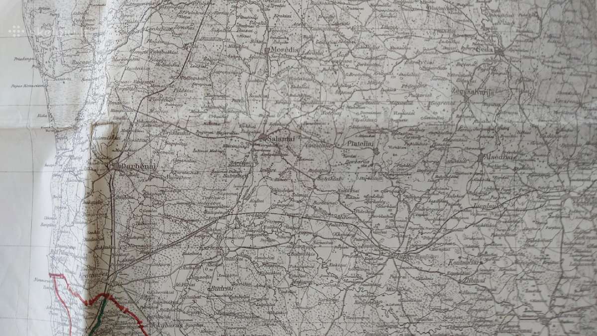 1941 m. karinis Rytų Prūsijos žemėlapis - nuotraukos Nr. 9