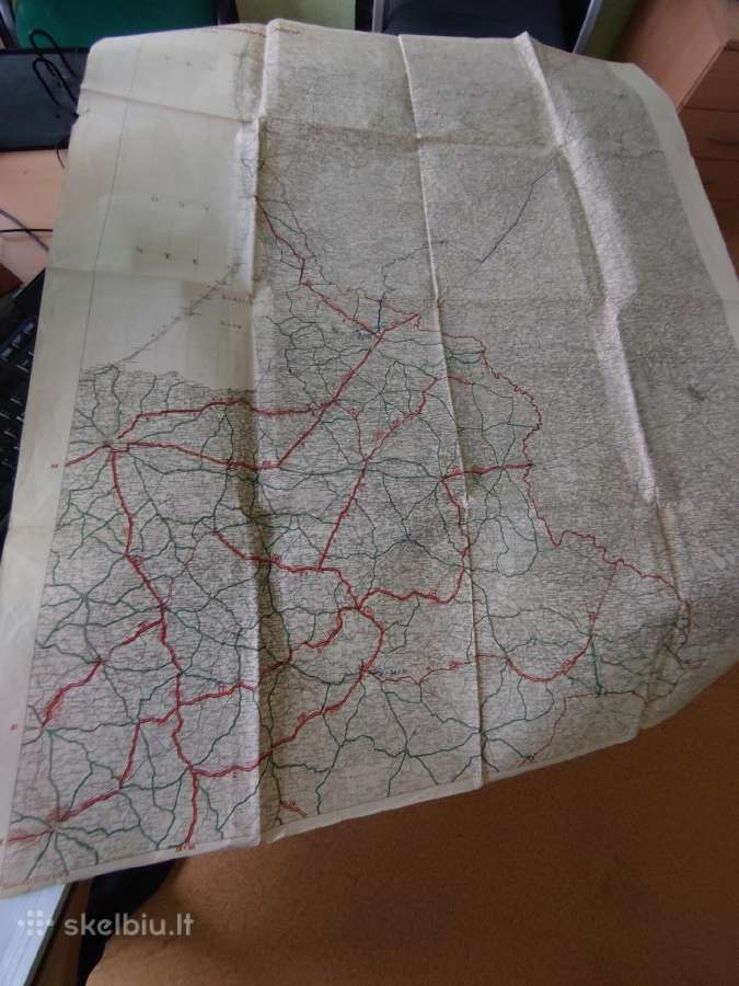 1941 m. karinis Rytų Prūsijos žemėlapis - nuotraukos Nr. 11