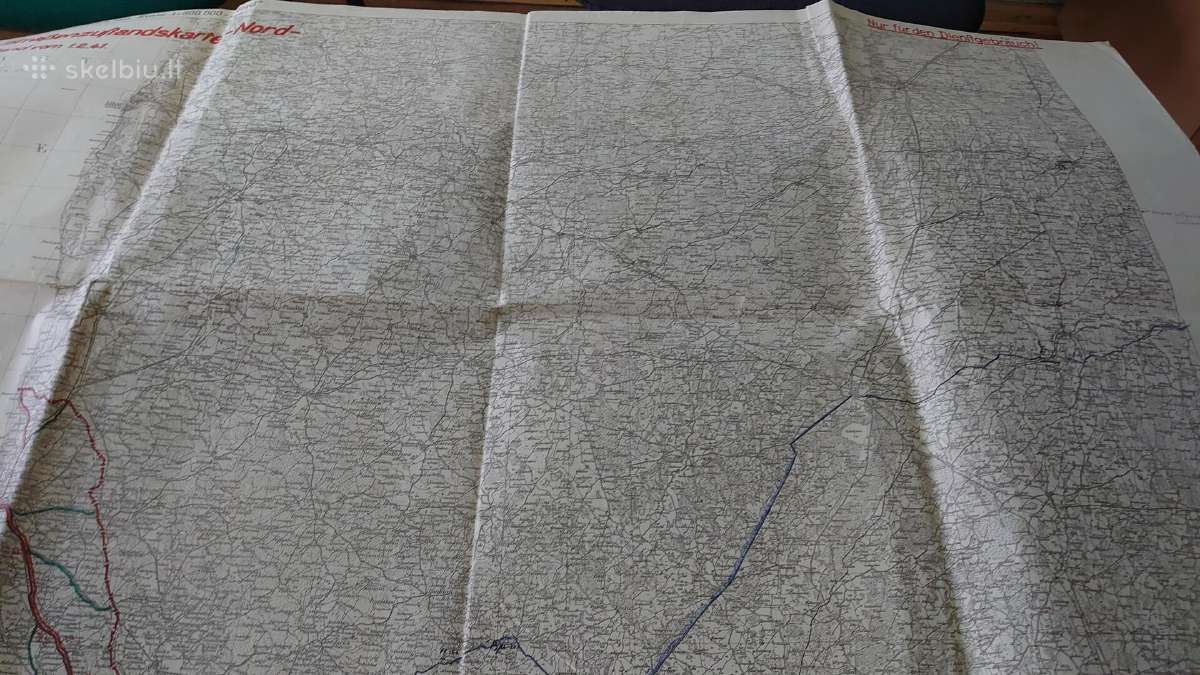 1941 m. karinis Rytų Prūsijos žemėlapis - nuotraukos Nr. 14