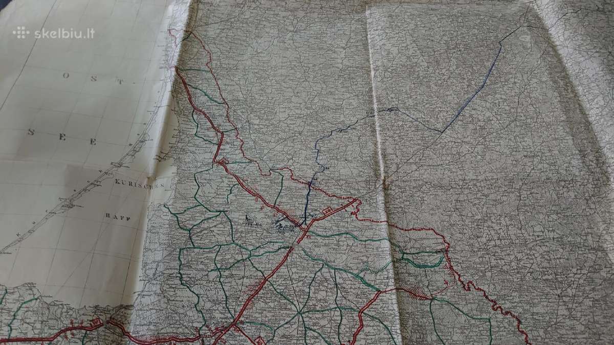 1941 m. karinis Rytų Prūsijos žemėlapis - nuotraukos Nr. 16