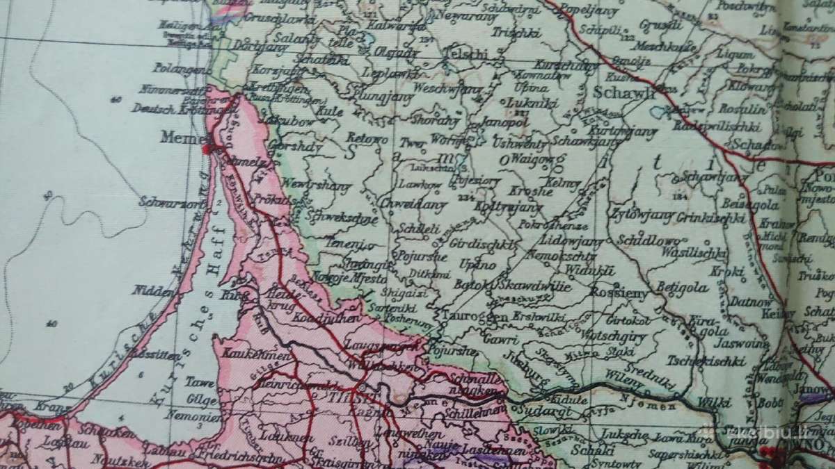 1943 m. žemėlapis Vokietijos/rusijos zonos - nuotraukos Nr. 5