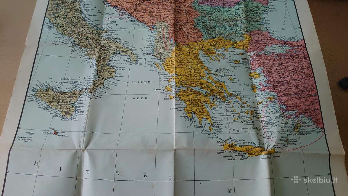 1941 m. Pietų Europos žemėlapis - nuotraukos Nr. 4