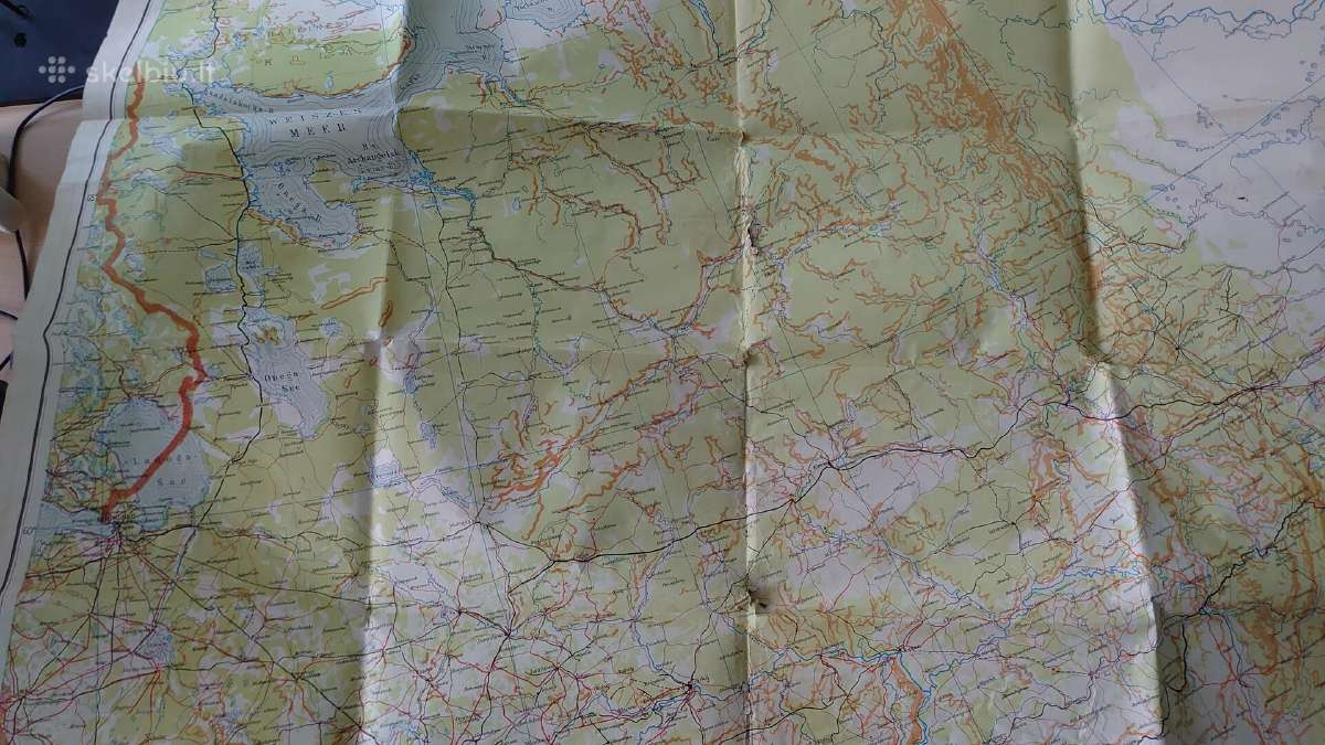 1943 m. Europinės Rusijos žemėlapis (Šiaurė) - nuotraukos Nr. 4