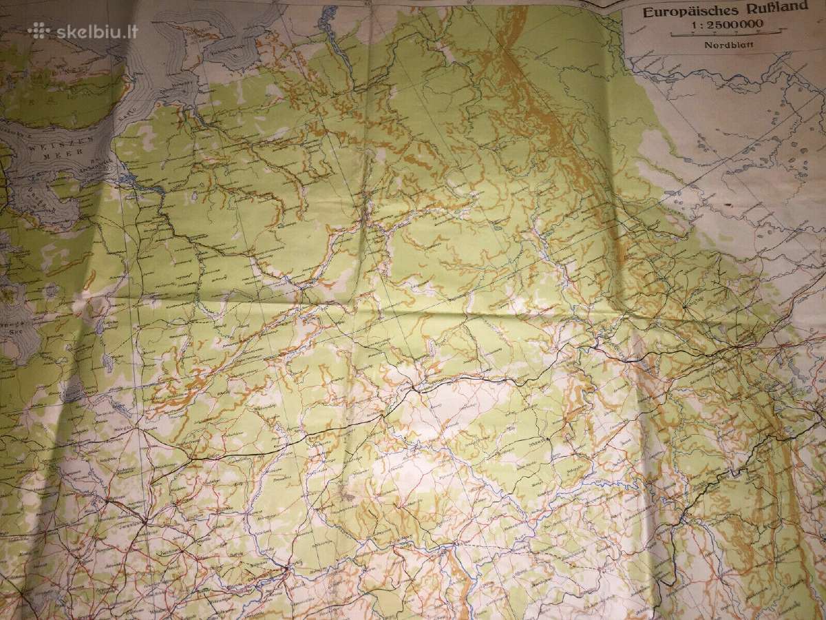 1943 m. Europinės Rusijos žemėlapis (Šiaurė) - nuotraukos Nr. 10