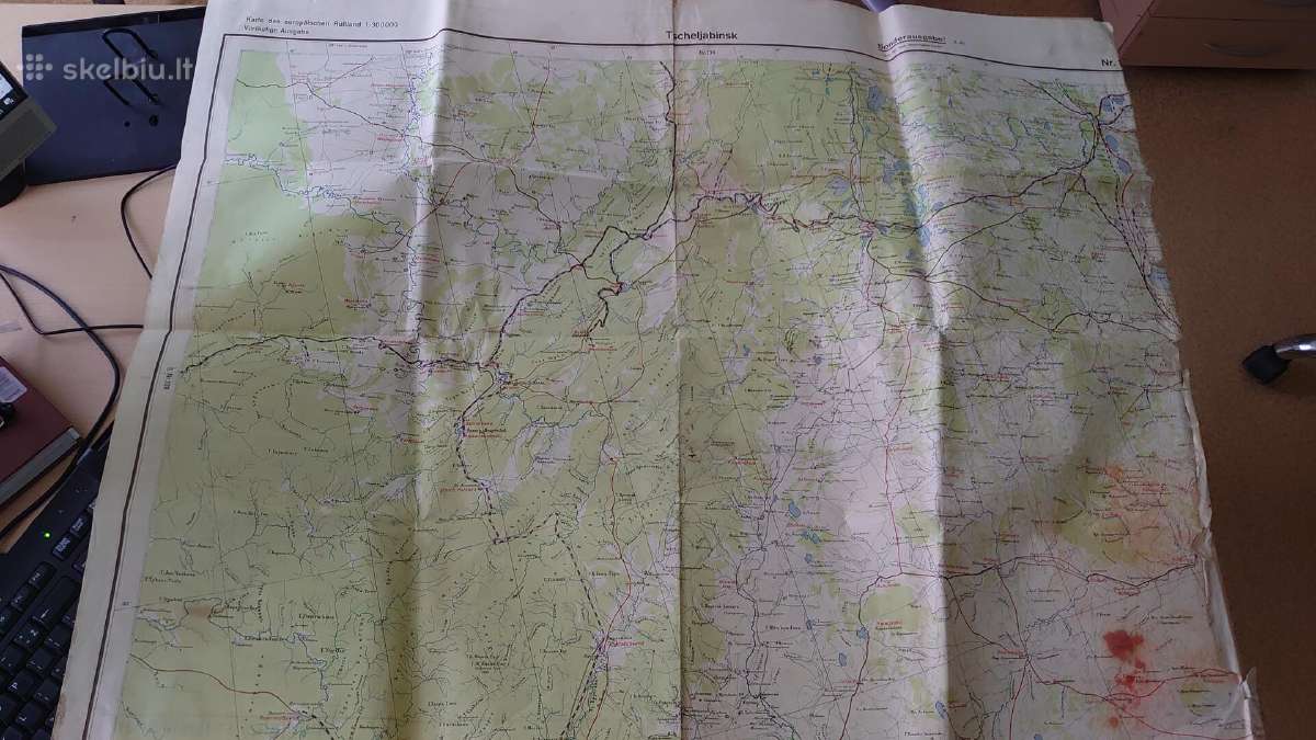 1943 m. Europinės Rusijos žemėlapis (Pietūs) - nuotraukos Nr. 8