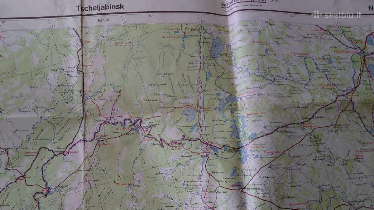 1943 m. Europinės Rusijos žemėlapis (Pietūs) - nuotraukos Nr. 10