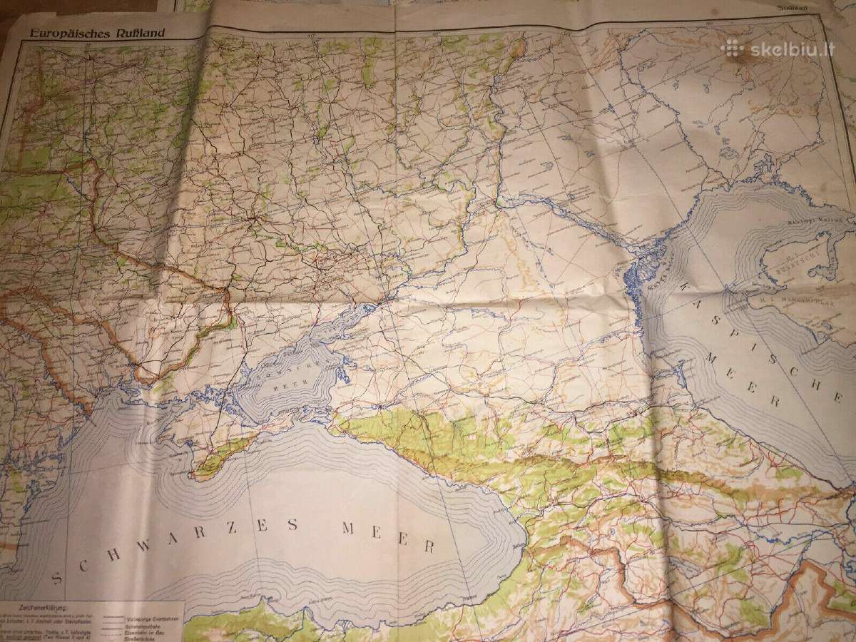 1943 m. Europinės Rusijos žemėlapis (Pietūs) - nuotraukos Nr. 15