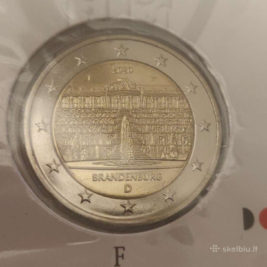 5x2 Eur (A, D, F, G, J) Vokietijos monetų rinkinys - nuotraukos Nr. 10
