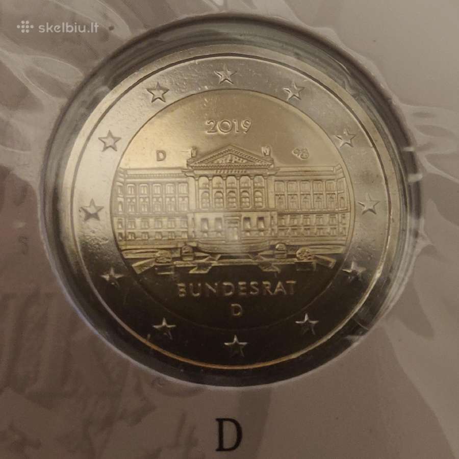 5x2 Eur (A, D, F, G, J) Vokietijos monetų rinkinys - nuotraukos Nr. 6