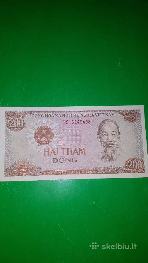Vietnamas 200 Dongų 1987m. Unc