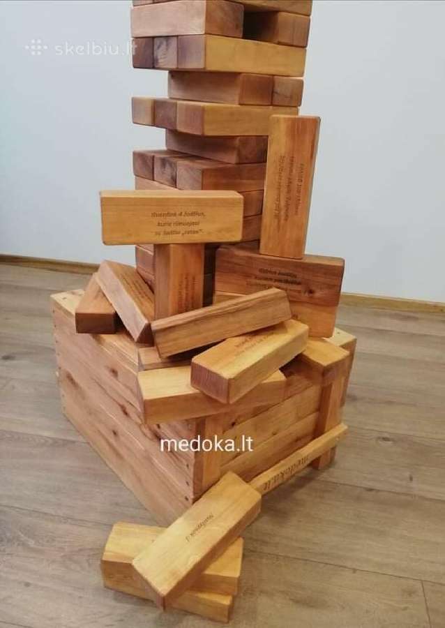 Jenga žaidimo kaladėlės - nuotraukos Nr. 9