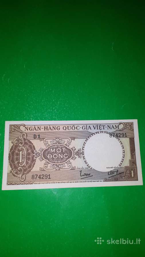 Pietų Vietnamas 1 Dongas 1964m. Unc