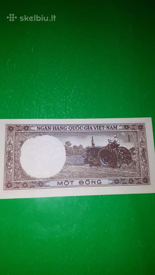 Pietų Vietnamas 1 Dongas 1964m. Unc - nuotraukos Nr. 2