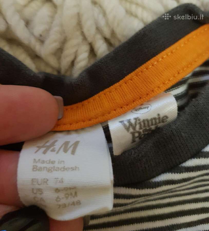 Marškinėliai ilgomis rankovėmis H&m Dydis 74 - nuotraukos Nr. 3