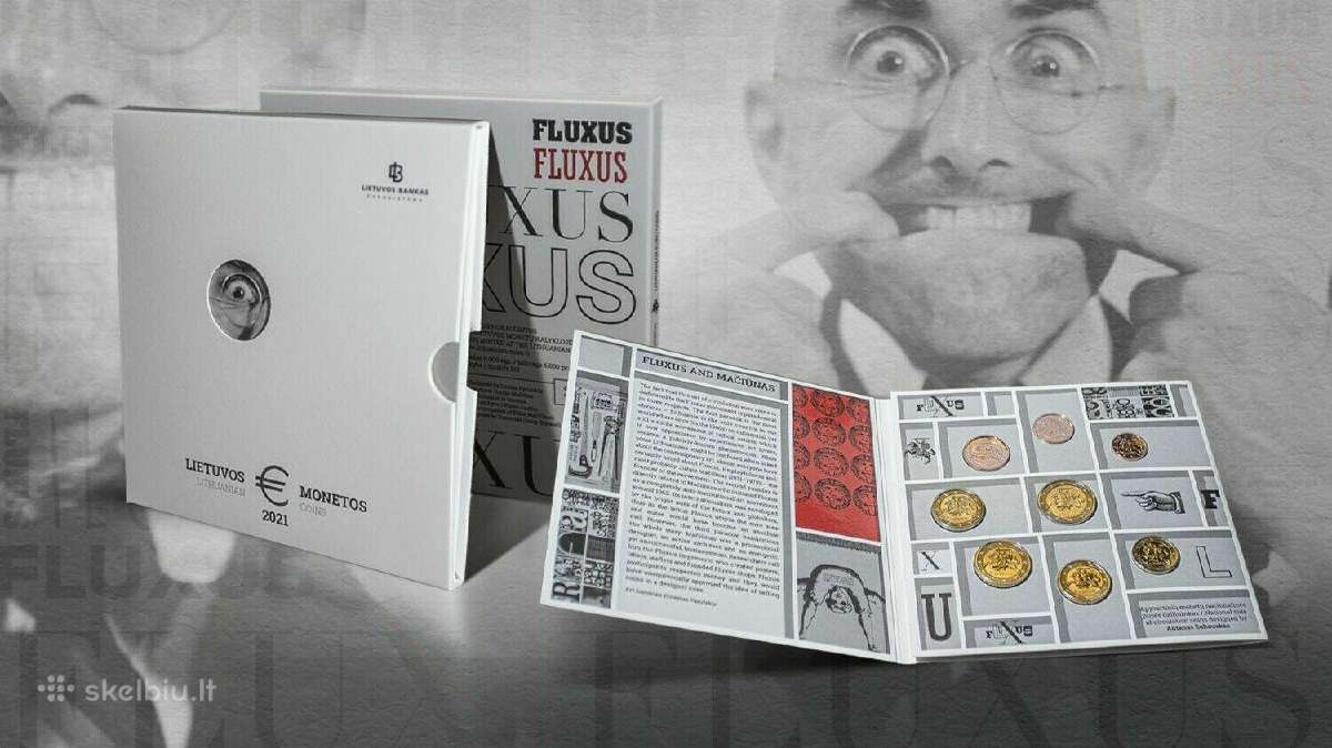 2021 euro monetų rinkinys Fluxus