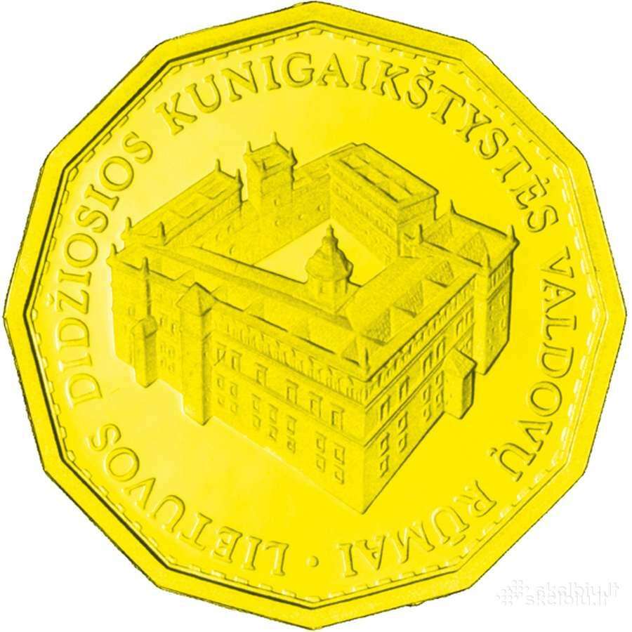 Auksinė 500 Lt. moneta "Valdovų rūmai"kaina sutar - nuotraukos Nr. 6