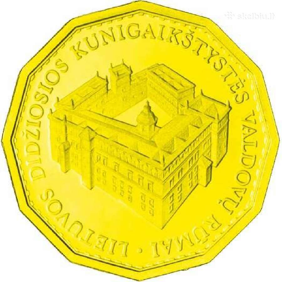 Auksinė 500 Lt. moneta "Valdovų rūmai"kaina sutar - nuotraukos Nr. 7