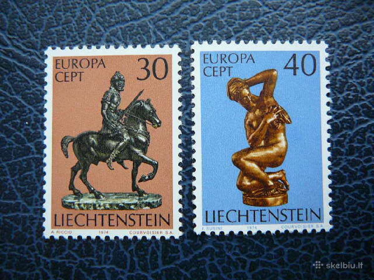 Europa Cept Lichtensteinas 1974 Skulpturos lc600