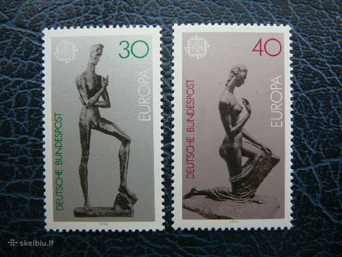 Europa Cept Vokietija 1974 Skulpturos Mnh vkt804