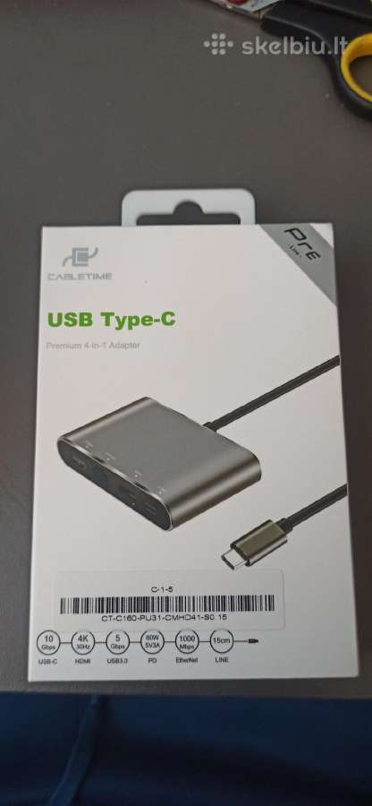 Cabletime 4 in 1 hub for MacBook air/pro matebook - nuotraukos Nr. 4