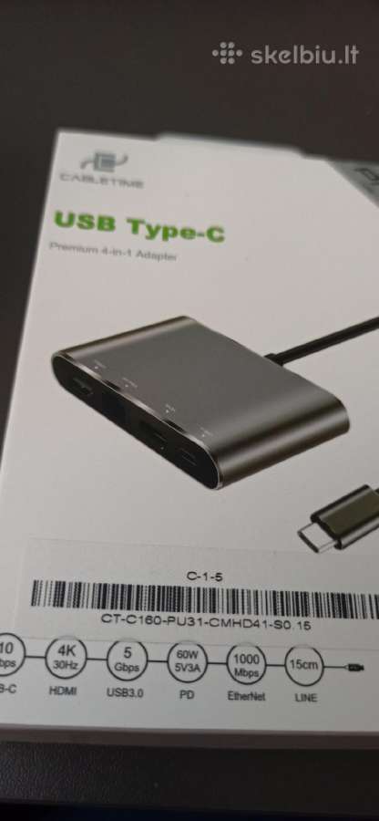 Cabletime 4 in 1 hub for MacBook air/pro matebook - nuotraukos Nr. 5