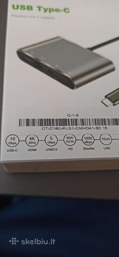 Cabletime 4 in 1 hub for MacBook air/pro matebook - nuotraukos Nr. 8