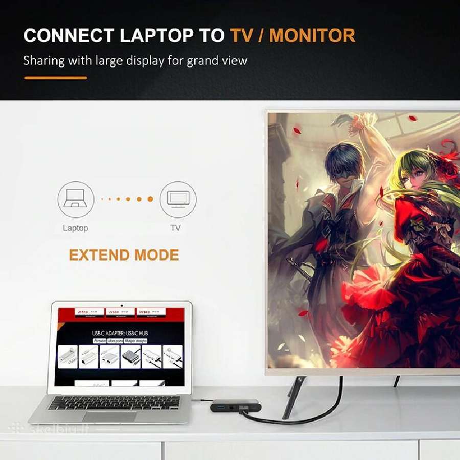 Cabletime 4 in 1 hub for MacBook air/pro matebook - nuotraukos Nr. 2