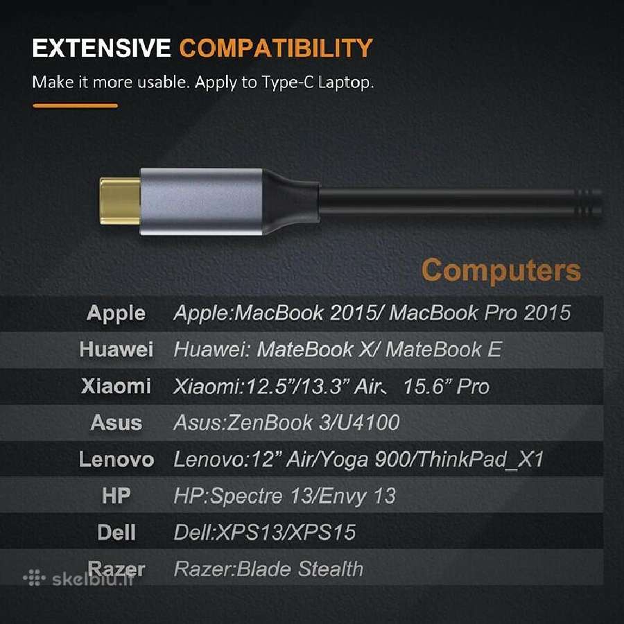 Cabletime 4 in 1 hub for MacBook air/pro matebook - nuotraukos Nr. 3